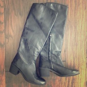 Sam Edelman Loren Leather Black Boot